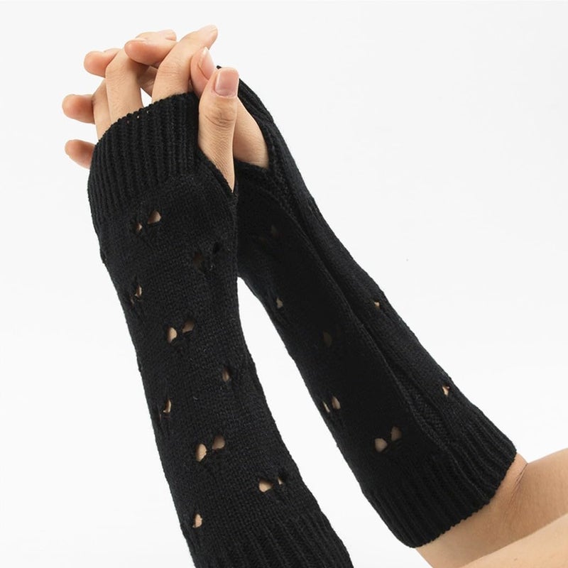 BXCNCKD Grunge Glove Accessories Fairy grunge clothes Crochet aesthetic arm warmer Goblincore accessories - Image 2